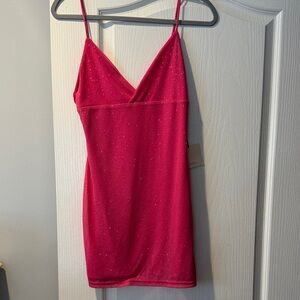 Superdown Glittering Pink Dress